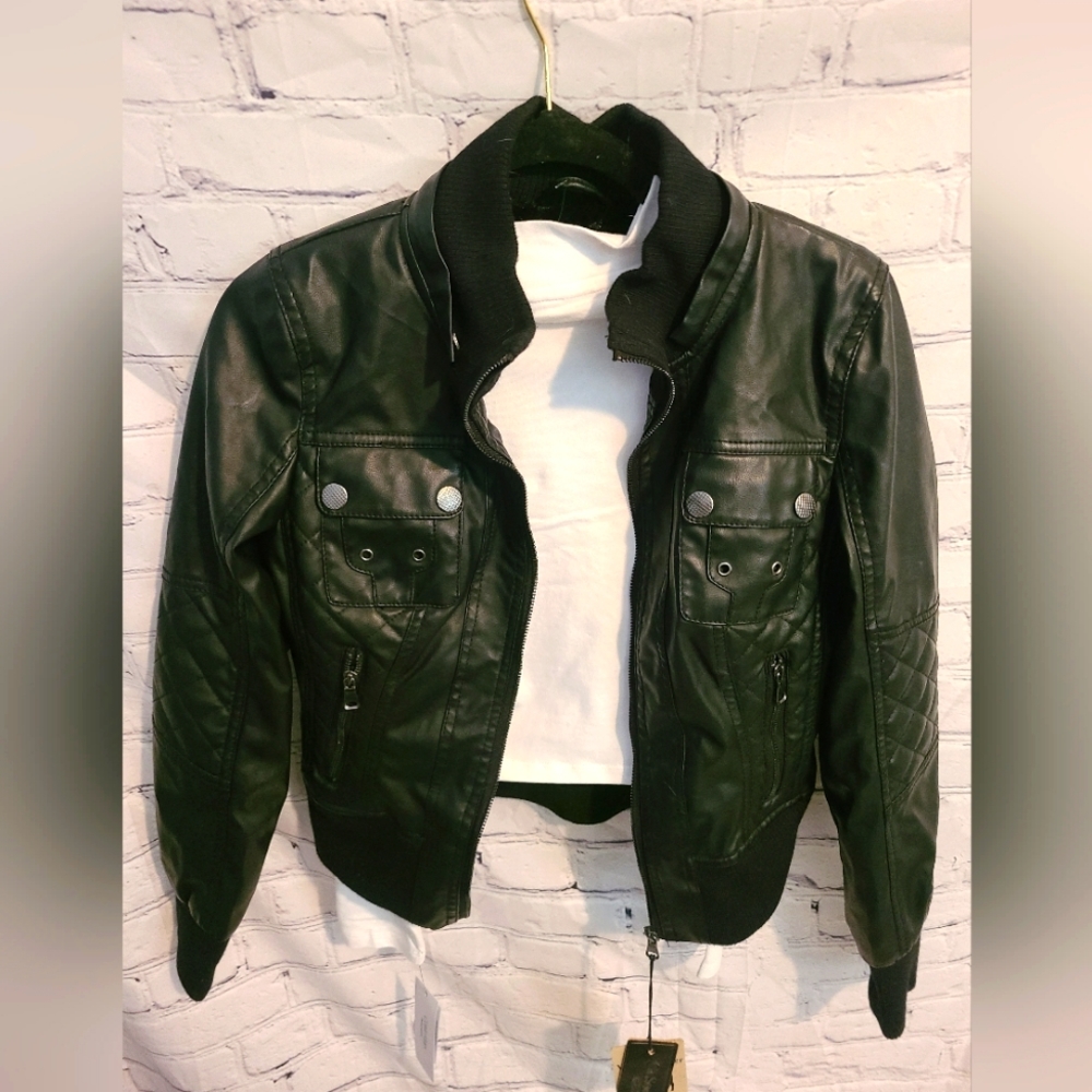 vegan leather jacket
